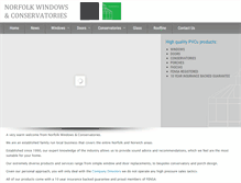 Tablet Screenshot of norfolkwindows.co.uk